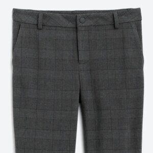 KUT From The Kloth - Trinita Woven Straight Leg Pant Gray and Black (Size 10)